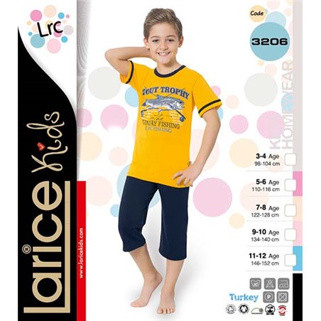 Пижама для мальчика легкая LariceKids (3206)