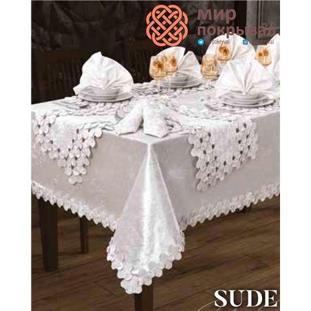 Скатерть с салфетками Selin Yemek Sude