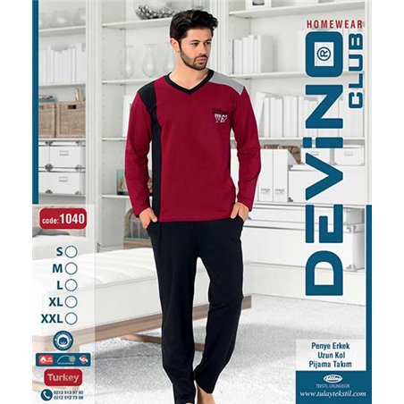 Пижама мужская теплая Tlay Textile 1040