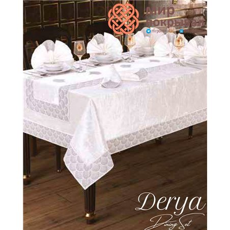 Скатерть с салфетками Selin Yemek Derya