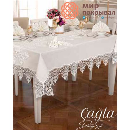 Скатерть с салфетками Selin Yemek Cagla