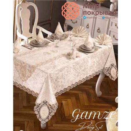 Скатерть с салфетками Selin Yemek Gamze