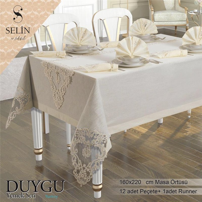 Скатерть Selin Duygu с салфетками