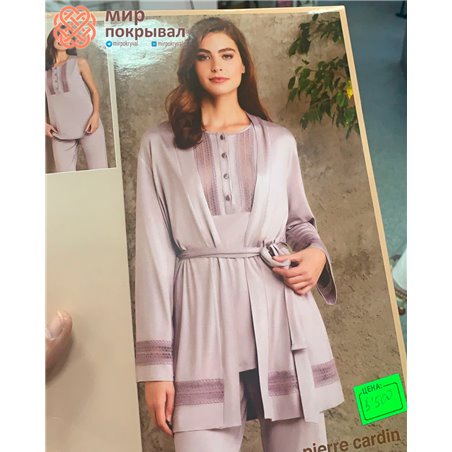 Халат+сорочка Pierre Cardin 2800 siyah