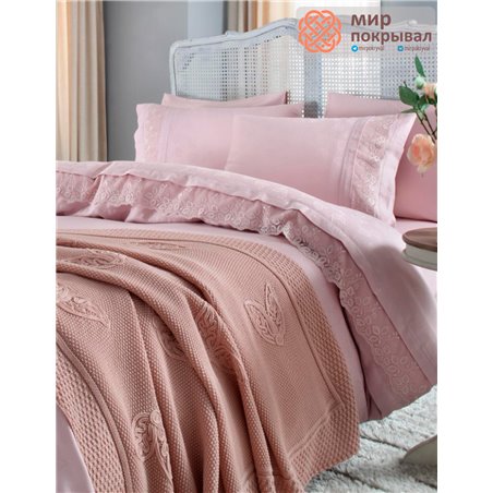 Плед вязанный Yaprak-4074 GelinHome