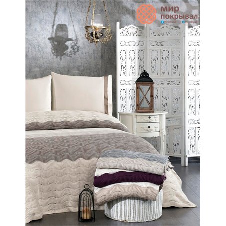 Плед вязанный Yelpaze 4Pcs-4004 GelinHome