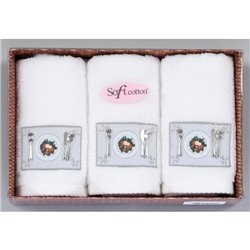 Набор кухонных полотенец Soft Cotton KITCHEN 3 шт 2