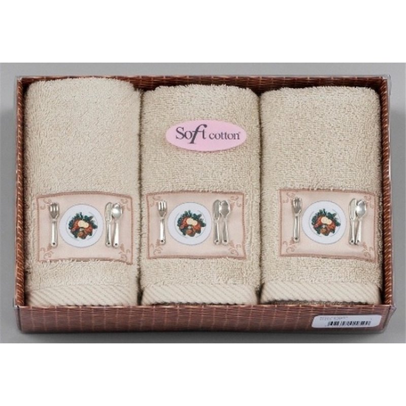 Набор кухонных полотенец Soft Cotton KITCHEN 3 шт